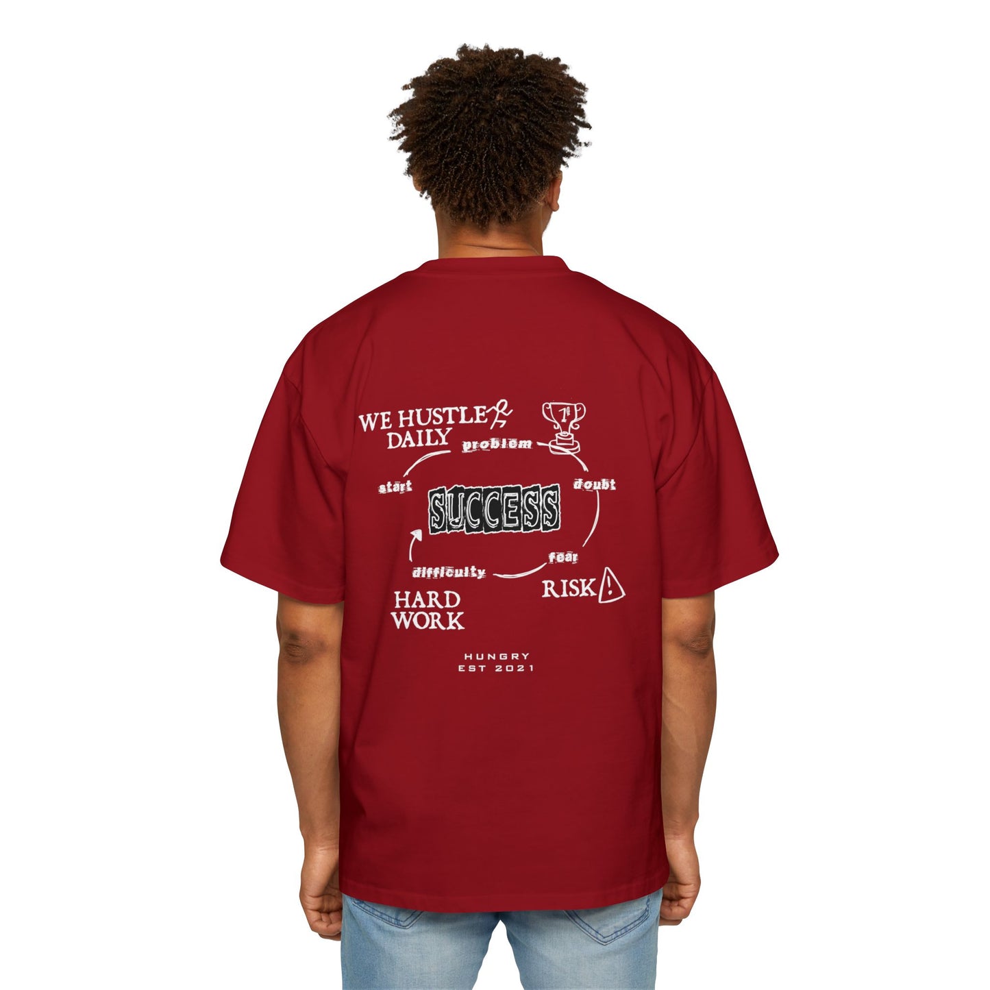 SUCCESS TRACK Heavy Oversized Tee