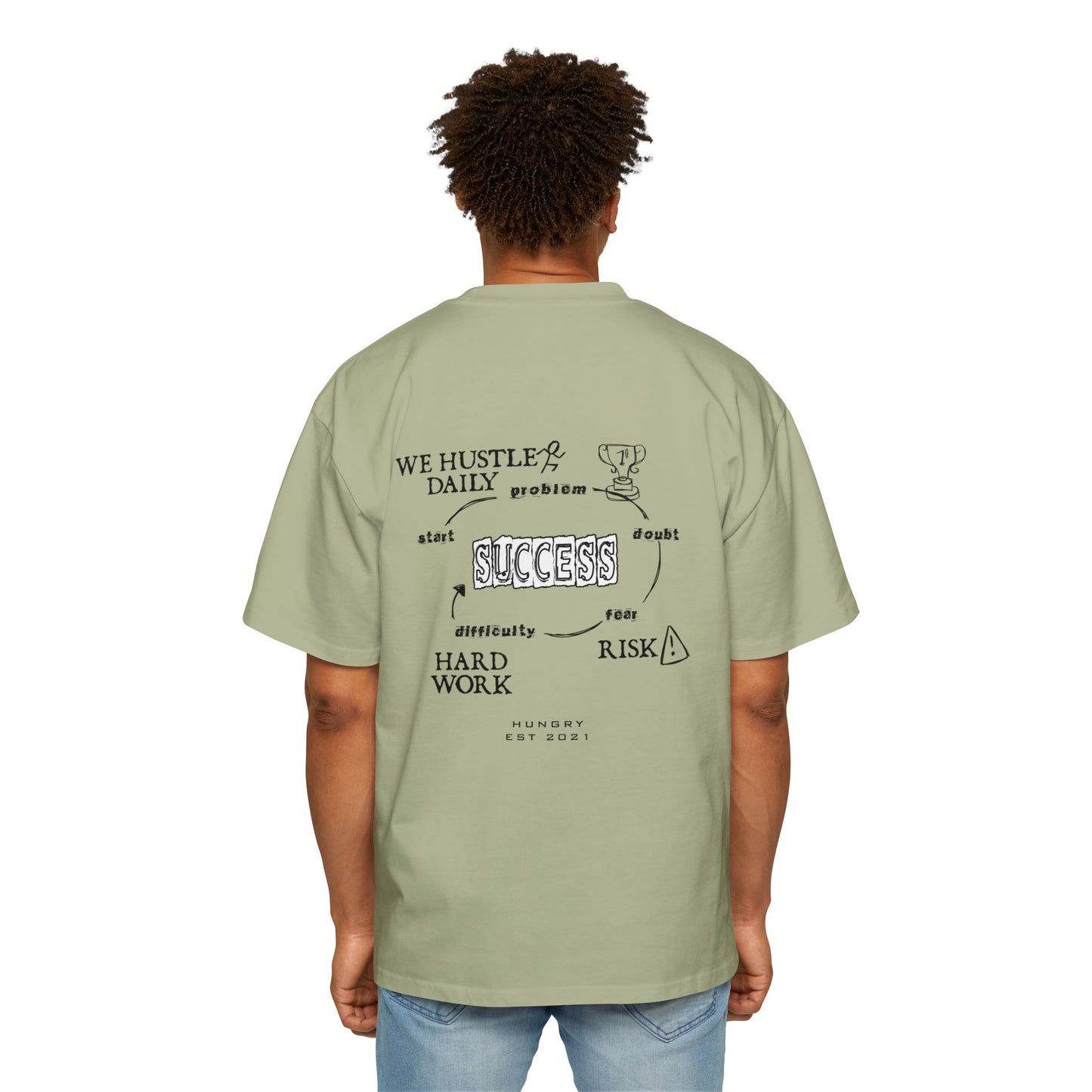 SUCCESS TRACK Heavy Oversized Tee