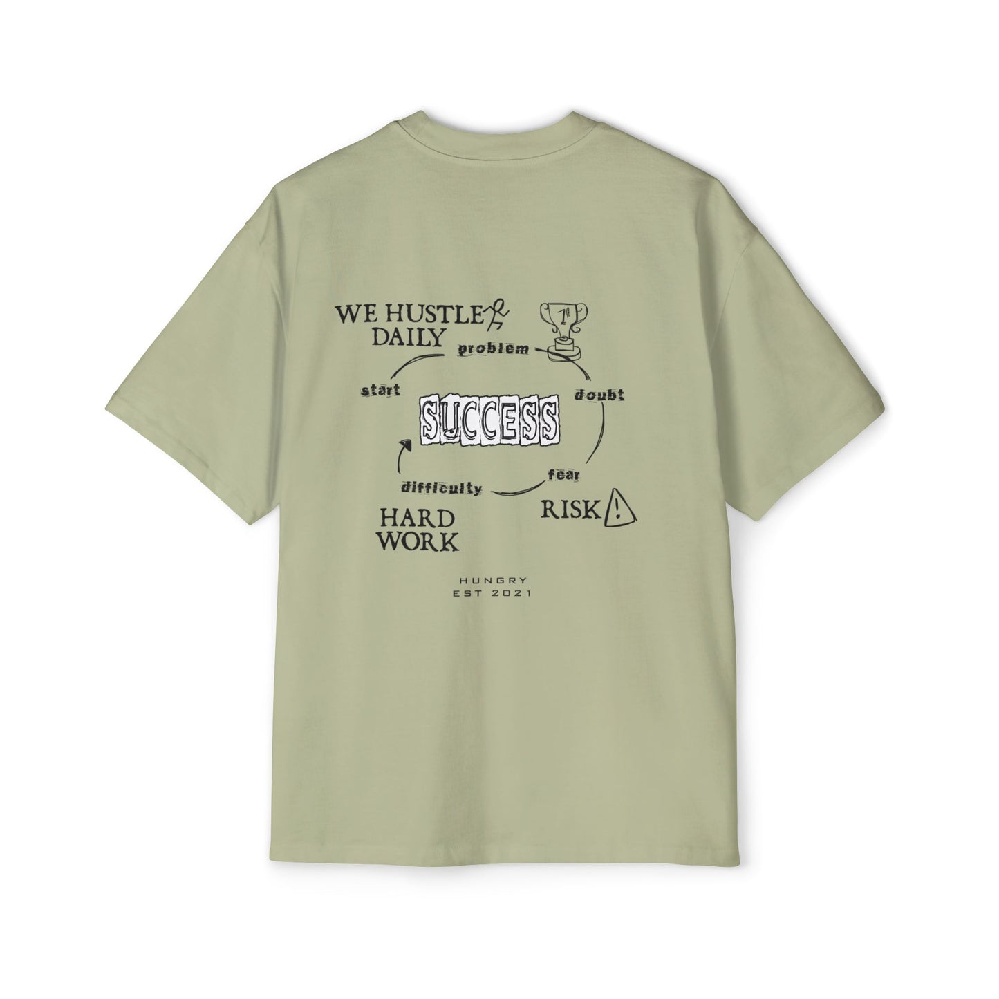 SUCCESS TRACK Heavy Oversized Tee