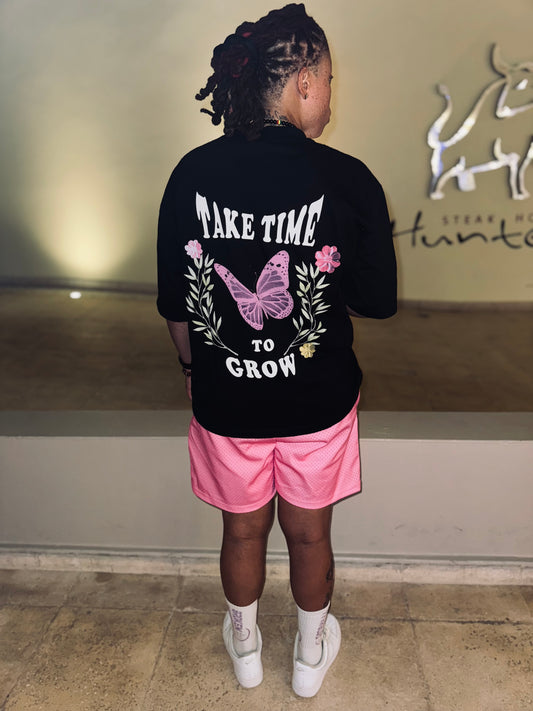 Take Time To Grow Oversized Boxy Tees